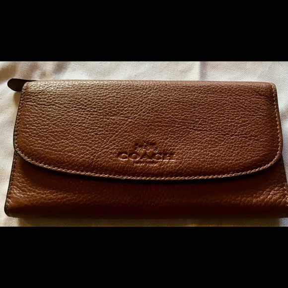 Coach Handbags - Brown Leather Coach Wallet